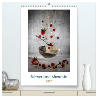 Kalender/agenda Schwerelose Momente (hochwertiger Premium Wandkalender 2027 DIN A2 hoch), Kunstdruck in Hochglanz Calvendo