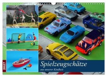Kalender/Terminbuch Spielzeugschätze aus unserer Kindheit (Wandkalender 2027 DIN A3 quer), CALVENDO Monatskalender Calvendo