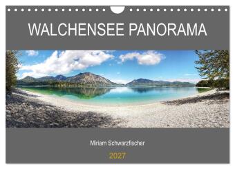 Calendario/Agenda Walchensee Panorama (Wandkalender 2027 DIN A4 quer), CALVENDO Monatskalender Calvendo