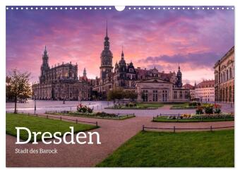 Kalender/Terminbuch Dresden - Stadt des Barock (Wandkalender 2027 DIN A3 quer), CALVENDO Monatskalender Calvendo