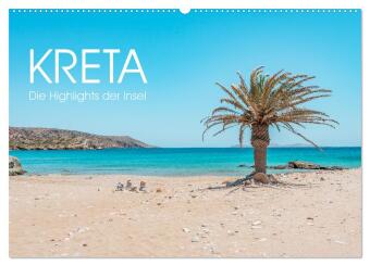 Kalender/Terminbuch Kreta - Die Highlights der Insel (Wandkalender 2027 DIN A2 quer), CALVENDO Monatskalender Calvendo