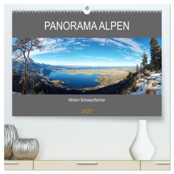 Kalender/Terminbuch Panorama Alpen (hochwertiger Premium Wandkalender 2027 DIN A2 quer), Kunstdruck in Hochglanz Calvendo