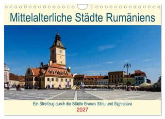 Kalender/Terminbuch Mittelalterliche Städte Rumäniens (Wandkalender 2027 DIN A4 quer), CALVENDO Monatskalender Calvendo