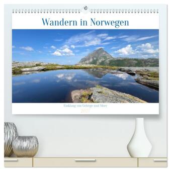 Kalender/Terminbuch Wandern in Norwegen - Einklang von Gebirge und Meer (hochwertiger Premium Wandkalender 2027 DIN A2 quer), Kunstdruck in Hochglanz Calvendo