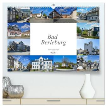 Naptár/Határidőnapló Bad Berleburg Impressionen (hochwertiger Premium Wandkalender 2027 DIN A2 quer), Kunstdruck in Hochglanz Calvendo