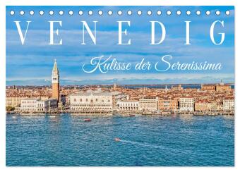 Kalender/Terminbuch Venedig - Kulisse der Serenissima (Tischkalender 2027 DIN A5 quer), CALVENDO Monatskalender Calvendo