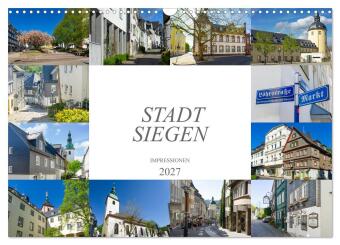 Kalender/agenda Stadt Siegen Impressionen (Wandkalender 2027 DIN A3 quer), CALVENDO Monatskalender Calvendo