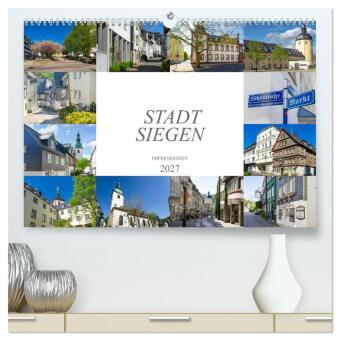 Kalendár/Diár Stadt Siegen Impressionen (hochwertiger Premium Wandkalender 2027 DIN A2 quer), Kunstdruck in Hochglanz Calvendo