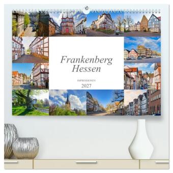 Kalender/Terminbuch Frankenberg Hessen Impressionen (hochwertiger Premium Wandkalender 2027 DIN A2 quer), Kunstdruck in Hochglanz Calvendo