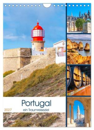 Kalender/Terminbuch Portugal - ein Traumreiseziel (Wandkalender 2027 DIN A4 hoch), CALVENDO Monatskalender Calvendo