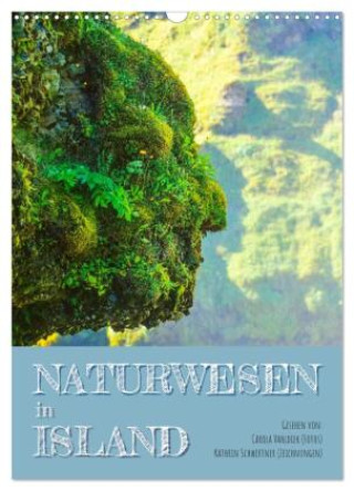 Kalendár/Diár Naturwesen in Island (Wandkalender 2027 DIN A3 hoch), CALVENDO Monatskalender Calvendo