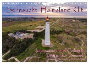 Kalendár/Diár Sehnsucht Holmsland Klit - Impressionen und Collagen (Wandkalender 2027 DIN A4 quer), CALVENDO Monatskalender Calvendo
