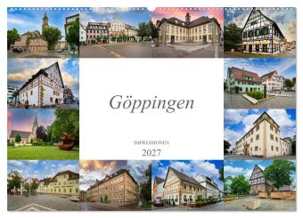 Kalender/Terminbuch Göppingen Impressionen (Wandkalender 2027 DIN A2 quer), CALVENDO Monatskalender Calvendo