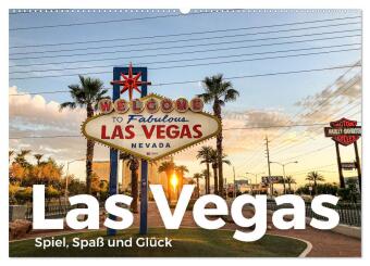 Kalender/Terminbuch Las Vegas - Spiel, Spaß und Glück (Wandkalender 2027 DIN A2 quer), CALVENDO Monatskalender Calvendo