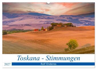 Kalender/Terminbuch Toskana - Stimmungen (Wandkalender 2027 DIN A2 quer), CALVENDO Monatskalender Calvendo
