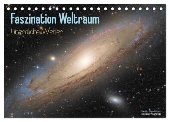 Kalender/Terminbuch Faszination Weltraum - unendliche Weiten (Tischkalender 2027 DIN A5 quer), CALVENDO Monatskalender Calvendo