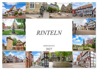 Kalender/Terminbuch Rinteln Impressionen (Wandkalender 2027 DIN A3 quer), CALVENDO Monatskalender Calvendo