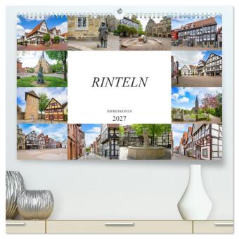 Kalender/Terminbuch Rinteln Impressionen (hochwertiger Premium Wandkalender 2027 DIN A2 quer), Kunstdruck in Hochglanz Calvendo
