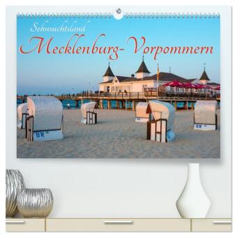 Kalender/agenda Sehnsuchtsland Mecklenburg-Vorpommern (hochwertiger Premium Wandkalender 2027 DIN A2 quer), Kunstdruck in Hochglanz Calvendo