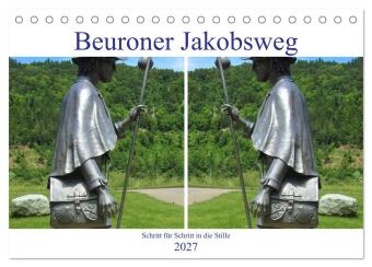 Kalender/agenda Beuroner Jakobsweg (Tischkalender 2027 DIN A5 quer), CALVENDO Monatskalender Calvendo