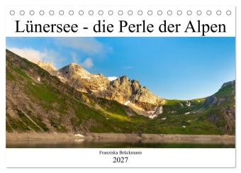 Kalender/Terminbuch Lünersee - die blaue Perle der Alpen (Tischkalender 2027 DIN A5 quer), CALVENDO Monatskalender Calvendo