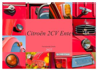Kalender/agenda Citroën 2 CV Ente - Faszinierende Details (Wandkalender 2027 DIN A3 quer), CALVENDO Monatskalender Calvendo