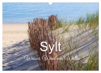 Kalendář/Diář Sylt - Wasser, Wind und Wellen (Wandkalender 2027 DIN A3 quer), CALVENDO Monatskalender Calvendo