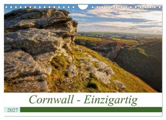 Kalender/Terminbuch Cornwall - Einzigartig (Wandkalender 2027 DIN A4 quer), CALVENDO Monatskalender Calvendo