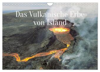 Kalender/Terminbuch Das Vulkanische Erbe von Island (Wandkalender 2027 DIN A4 quer), CALVENDO Monatskalender Calvendo