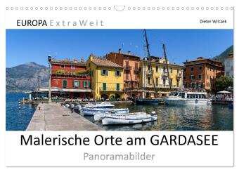 Kalender/agenda Malerische Orte am GARDASEE - Panoramabilder (Wandkalender 2027 DIN A3 quer), CALVENDO Monatskalender Calvendo