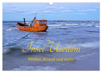 Kalender/agenda Insel Usedom - Wellen, Strand und mehr (Wandkalender 2027 DIN A3 quer), CALVENDO Monatskalender Calvendo