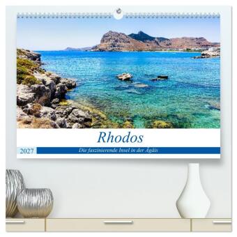 Kalender/Terminbuch Rhodos - Die faszinierende Insel in der Ägäis (hochwertiger Premium Wandkalender 2027 DIN A2 quer), Kunstdruck in Hochglanz Calvendo