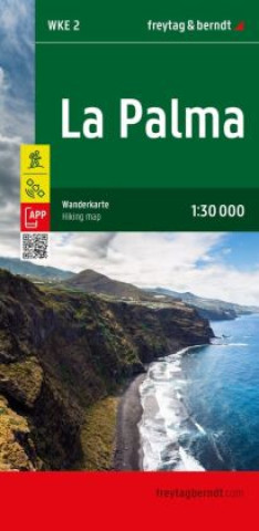 Tlačovina freytag & berndt Wanderkarte WKE 2 La Palma 1:30.000 