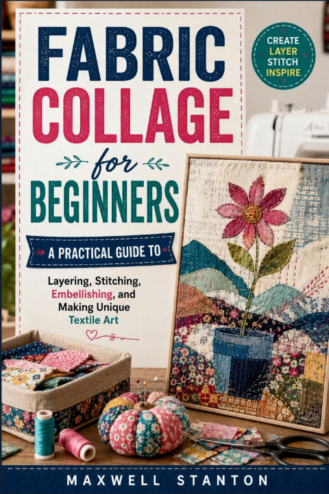 Buch Fabric Collage for Beginners MAXWELL STANTON
