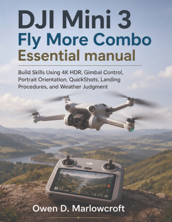Книга DJI Mini 3 Fly More Combo Essential manual Owen D. Marlowcroft