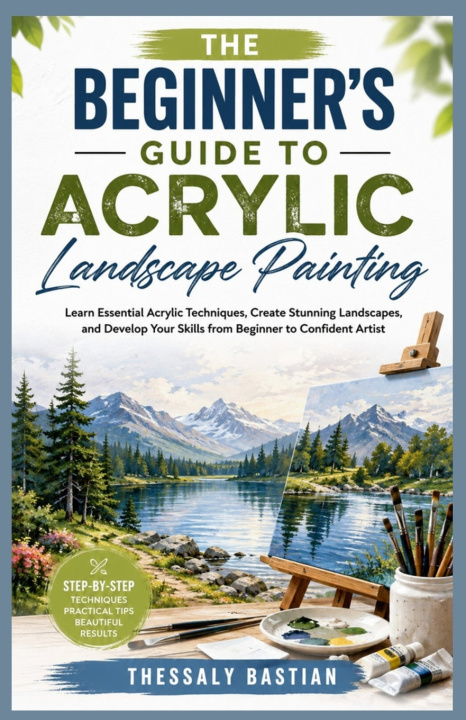Książka THE BEGINNER'S GUIDE TO ACRYLIC LANDSCAPE PAINTING Thessaly Bastian
