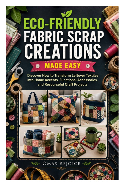 Βιβλίο ECO-FRIENDLY FABRIC SCRAP CREATIONS MADE EASY Omas Rejoice