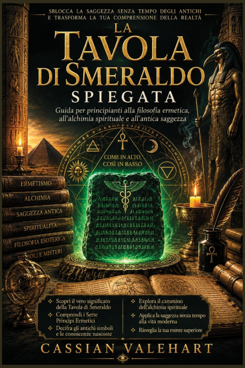 Libro La Tavola di Smeraldo spiegata Cassian Valehart