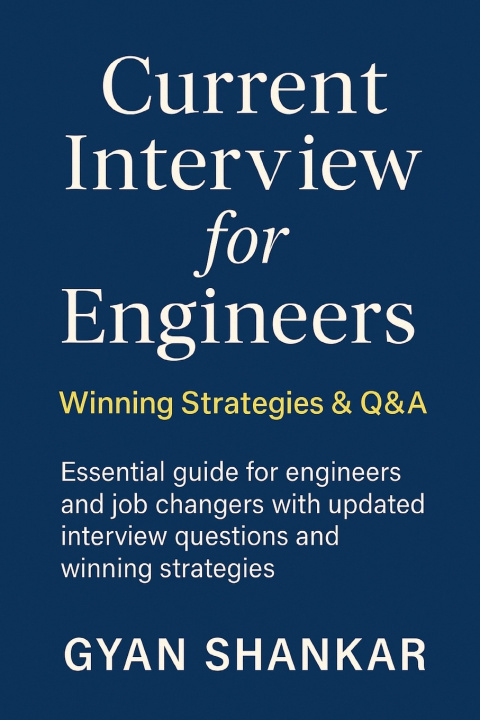 Livro Current Interview for Engineers Gyan Shankar
