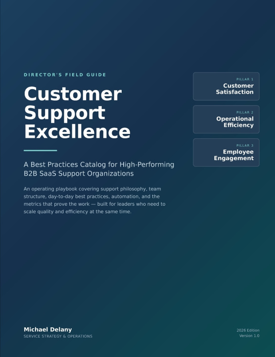 Könyv Customer Support Excellence Michael Delany
