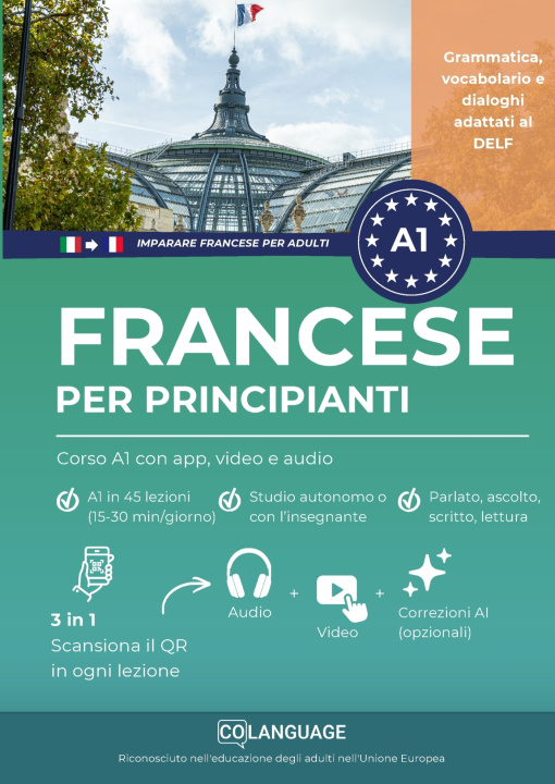 Kniha Imparare il francese per principianti: corso A1 con app, video e audio coLanguage Academy