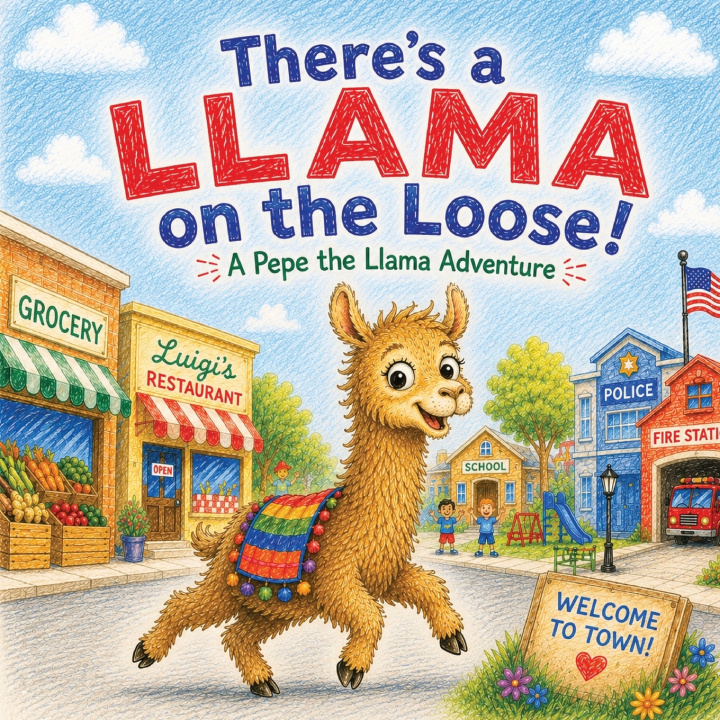 Livro There's a Llama on the Loose Kevin Postlewait