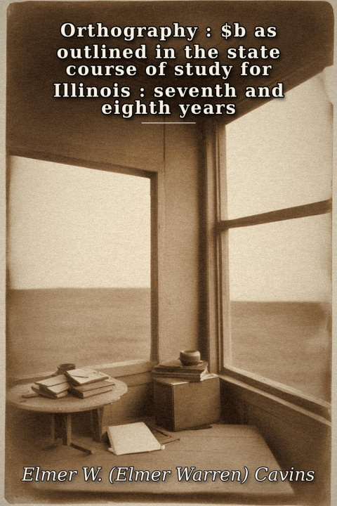Knjiga Orthography Elmer W. (Elmer Warren) Cavins