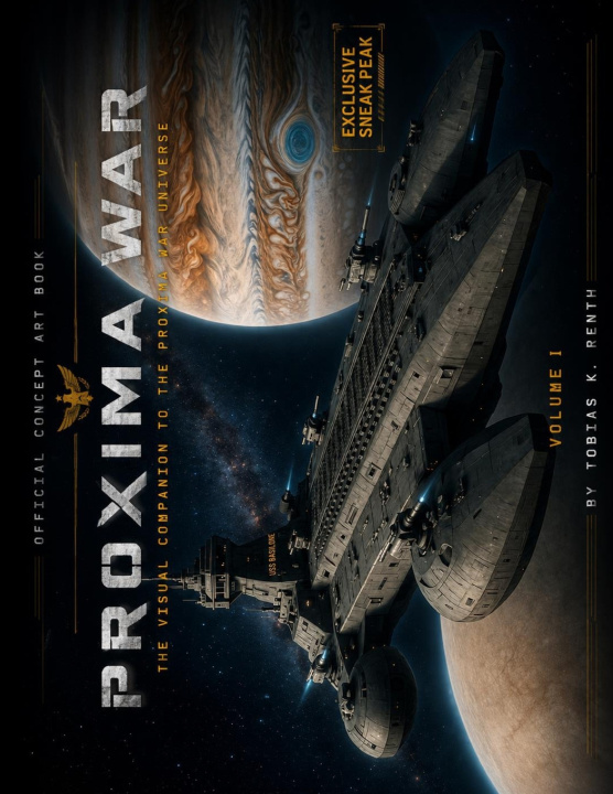 Kniha Proxima War Concept Art Keith Barton