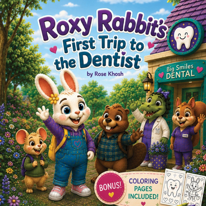 Libro Roxy Rabbit's First Trip to the Dentist Rose Khosh