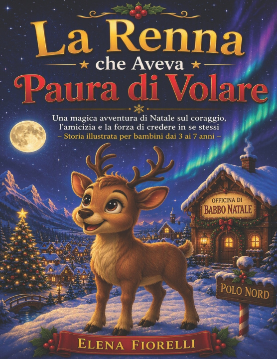 Libro La Renna che Aveva Paura di Volare Elena Fiorelli