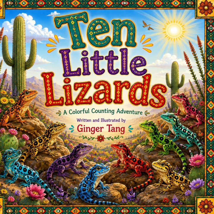 Buch Ten Little Lizards Ginger Tang