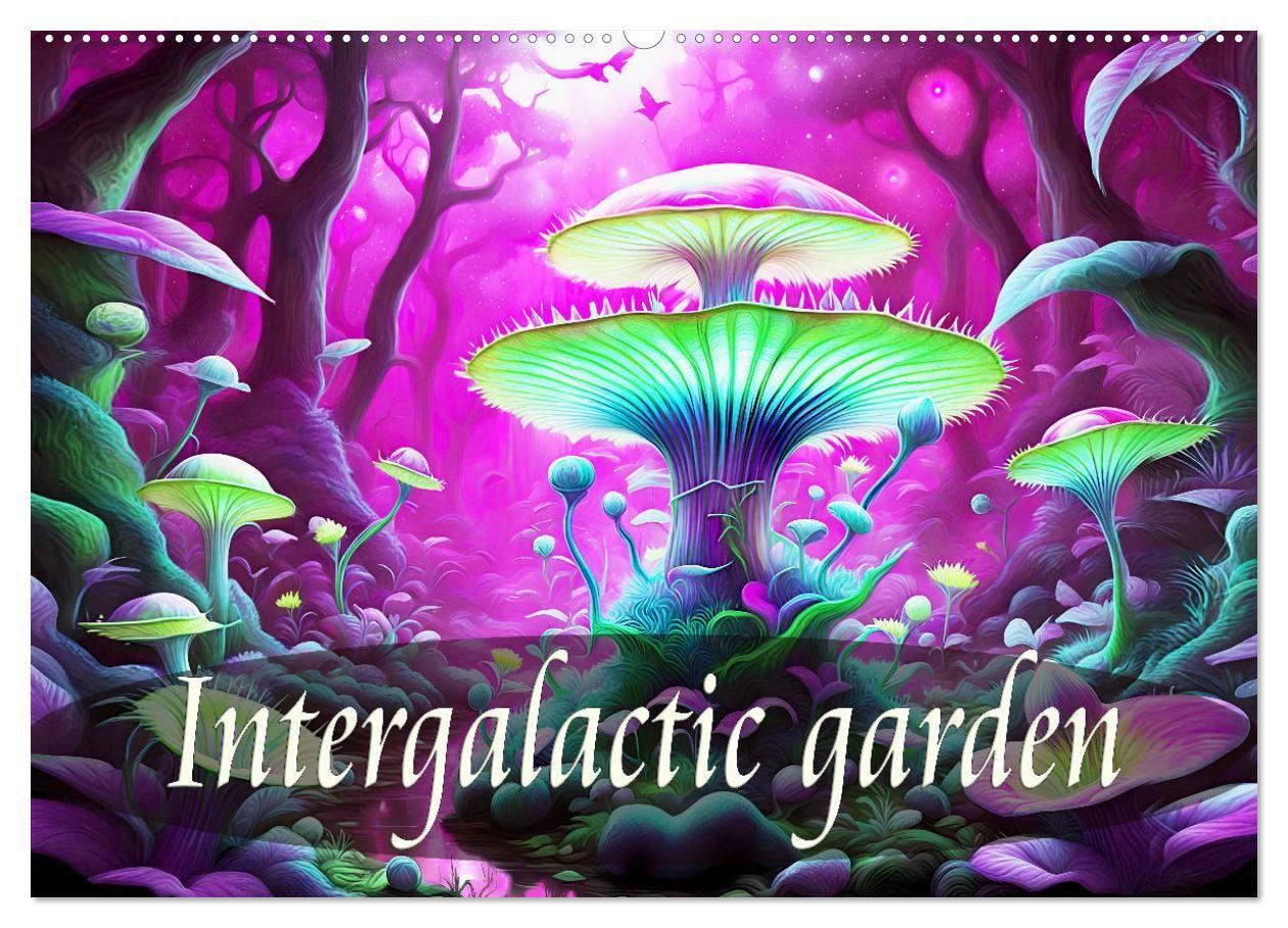 Kalender/agenda Intergalactic garden (Wall Calendar 2027 DIN A2 landscape), CALVENDO 12 Month Wall Calendar Calvendo