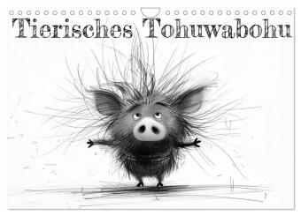 Kalendář/Diář Tierisches Tohuwabohu (Wandkalender 2027 DIN A4 quer), CALVENDO Monatskalender Calvendo