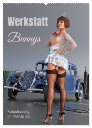 Kalender/Terminbuch Werkstatt Bunnys (Wandkalender 2027 DIN A2 hoch), CALVENDO Monatskalender Calvendo